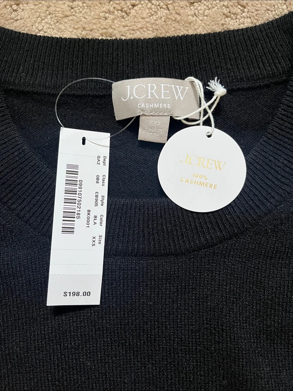 J. Crew Cashmere Relaxed Crewneck Sweater